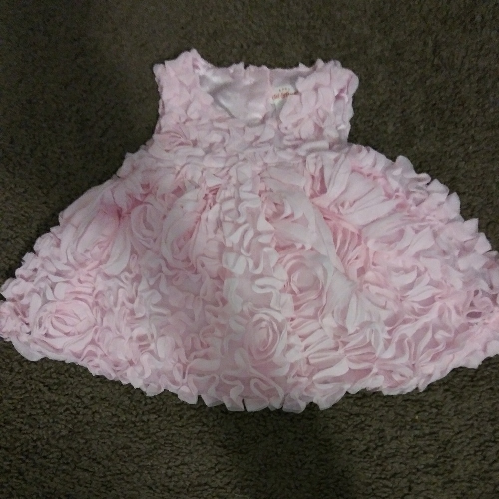 3-6 Month Baby Girl's 3D Mesh Dress